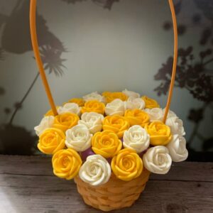 Корзина "Солнечная роза"